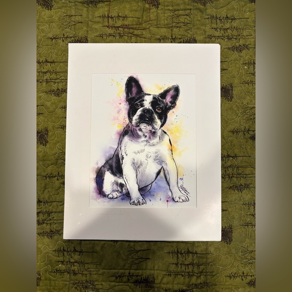 Other - French Bulldog Art Print, original print, great condition,